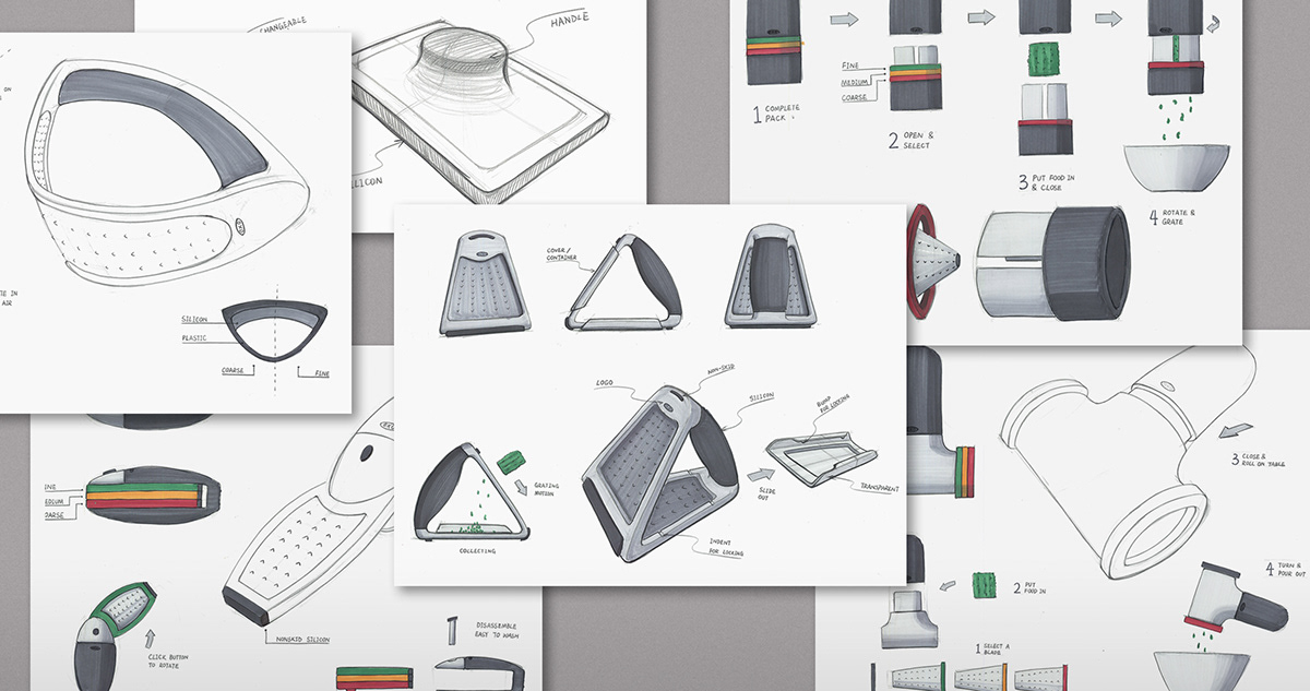 industrial design，product design，Kitchen tools，Multifunctional wire planer，