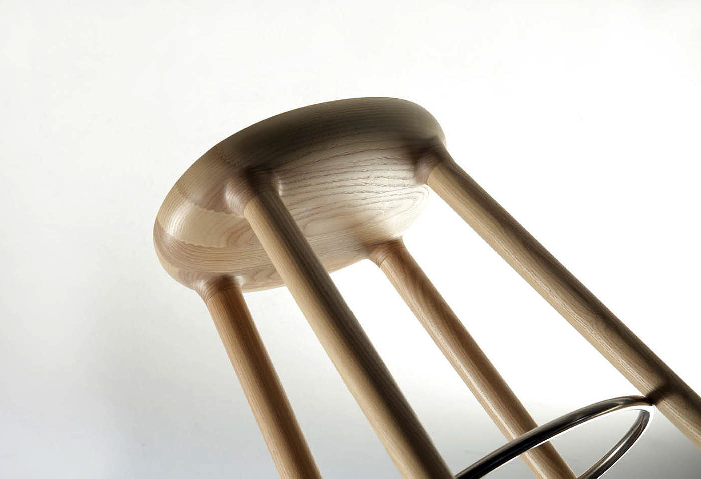Stool，stool，Solid ash wood，DELFOS，