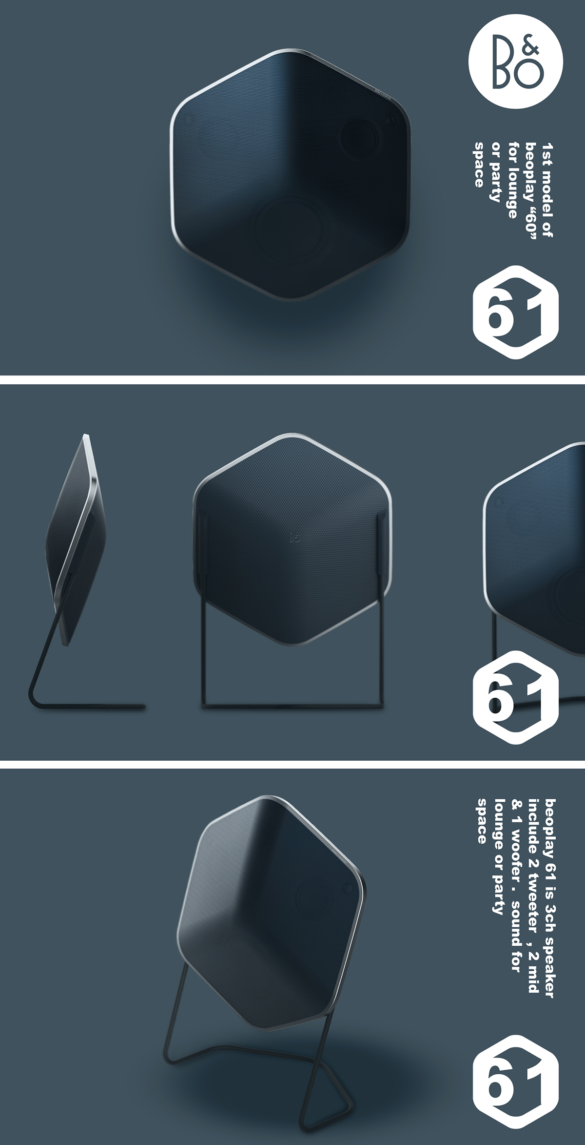 b&o，speaker，blue，gules，beoplay 60，