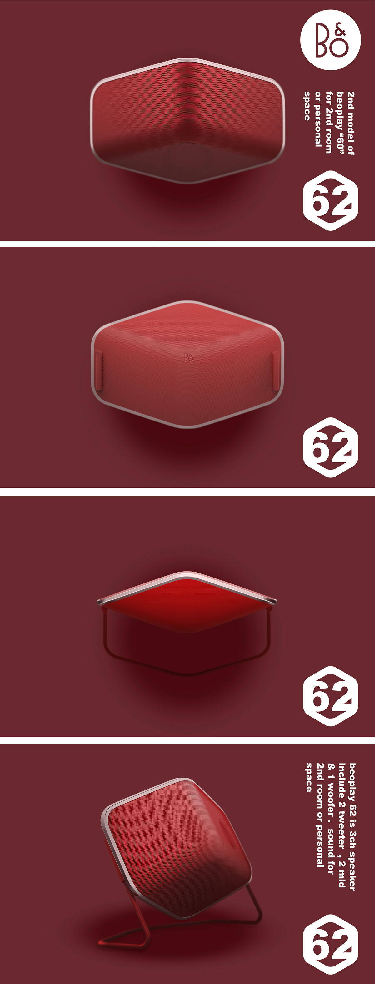 b&o，speaker，blue，gules，beoplay 60，