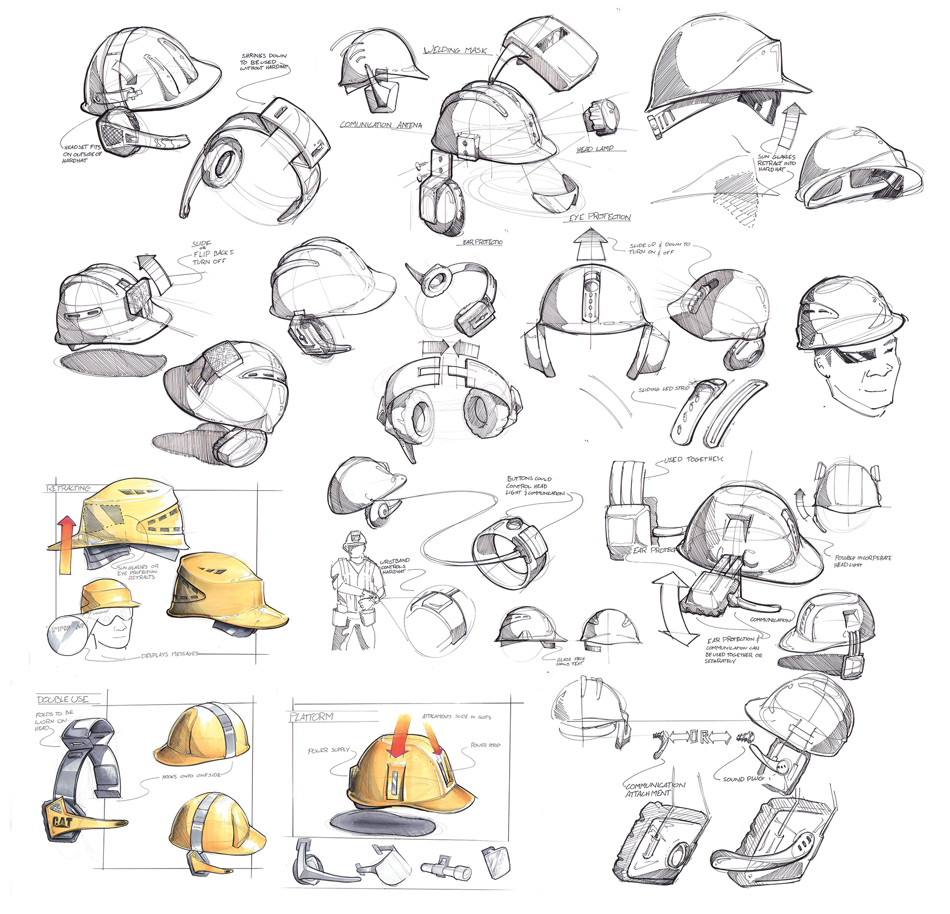 Plastic，yellow，safety hat，