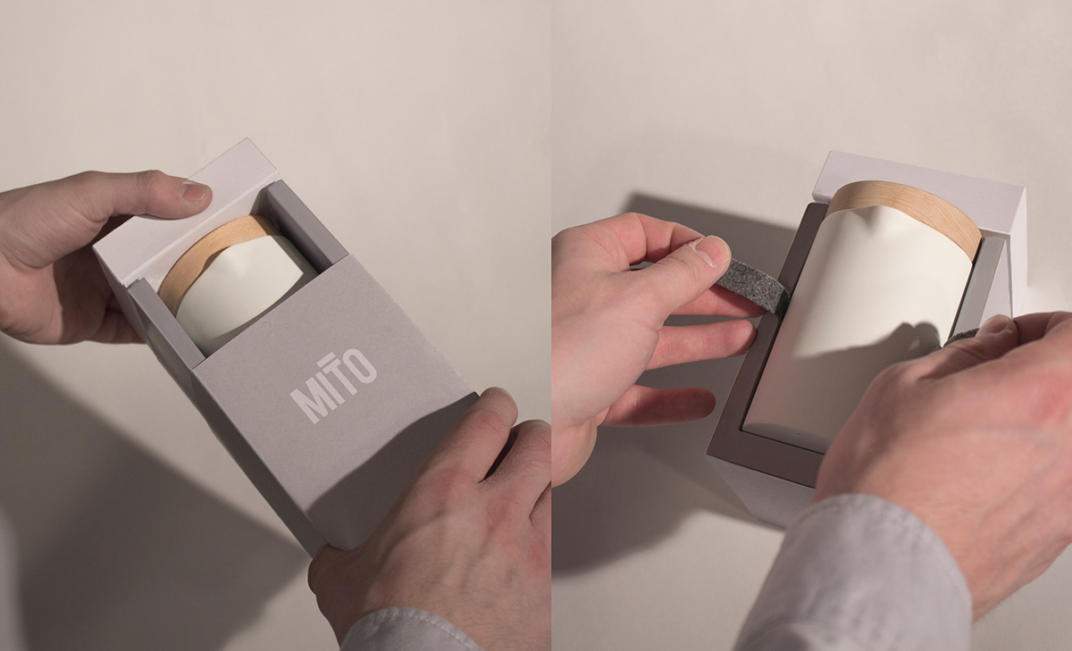 MYTH，Travel cup，ceramics，Wooden cover，sketch，