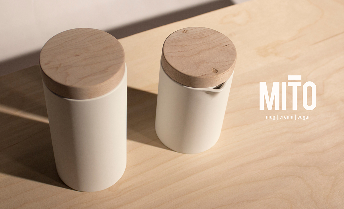 MYTH，Travel cup，ceramics，Wooden cover，sketch，