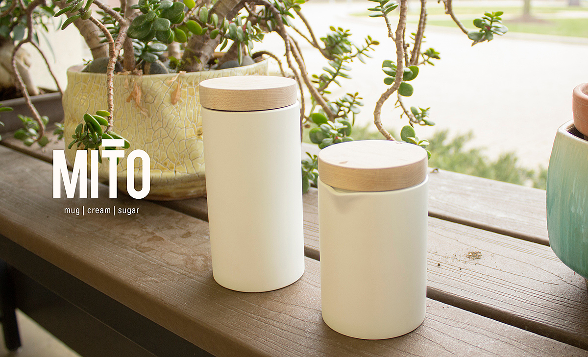 MYTH，Travel cup，ceramics，Wooden cover，sketch，