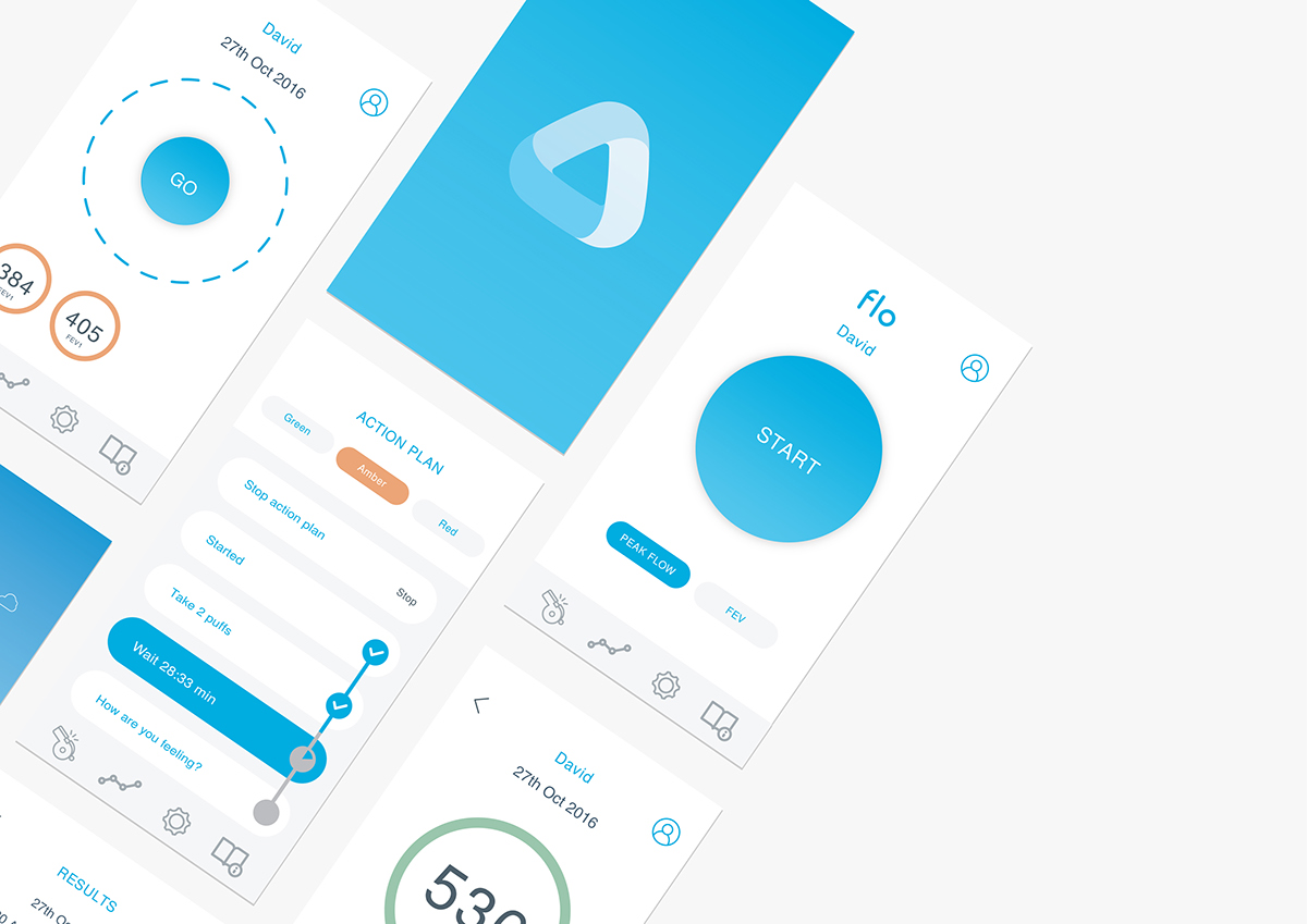 linkage，mobile phone，app，Flo，medical care，breathing，asthma，disease，