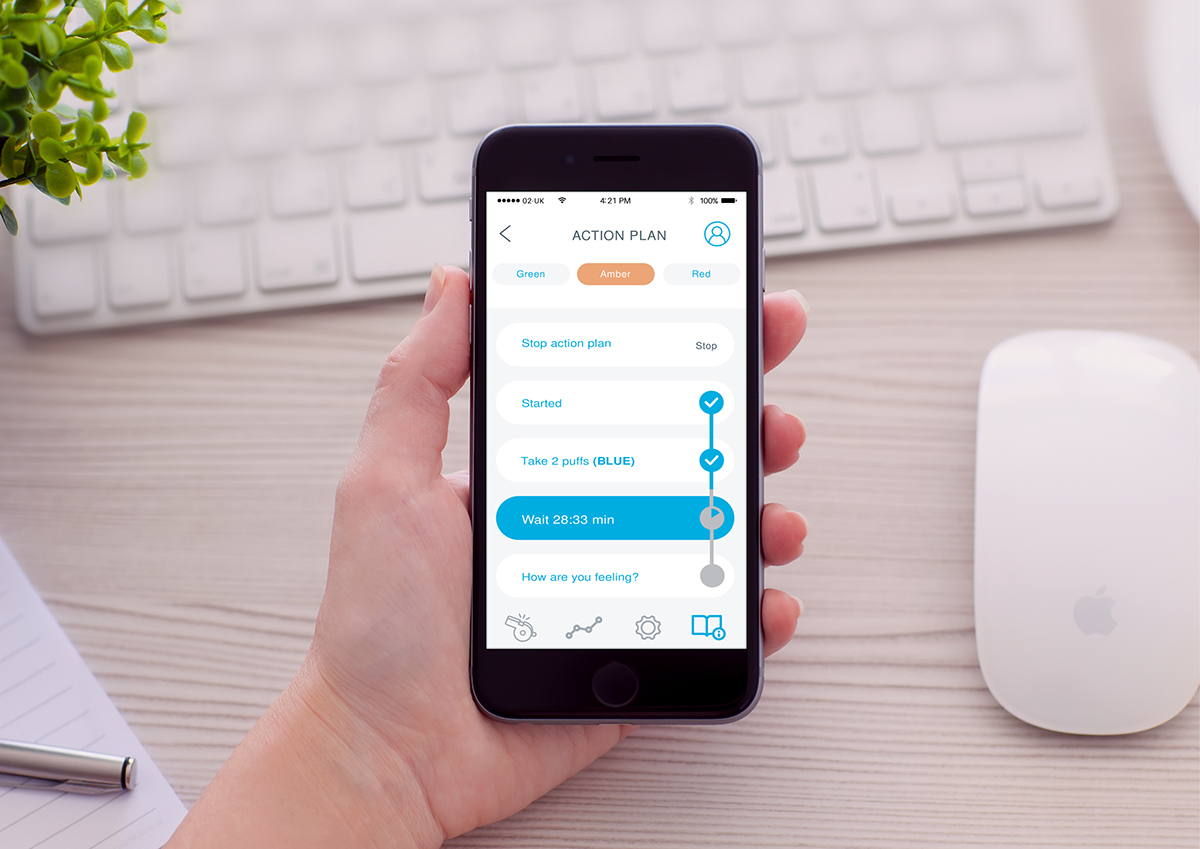 linkage，mobile phone，app，Flo，medical care，breathing，asthma，disease，