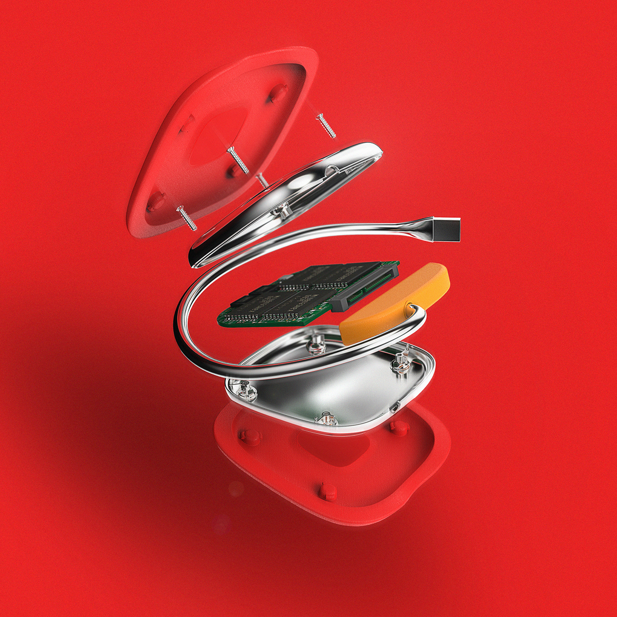 gules，External hard disk，Portable，Computer accessories，