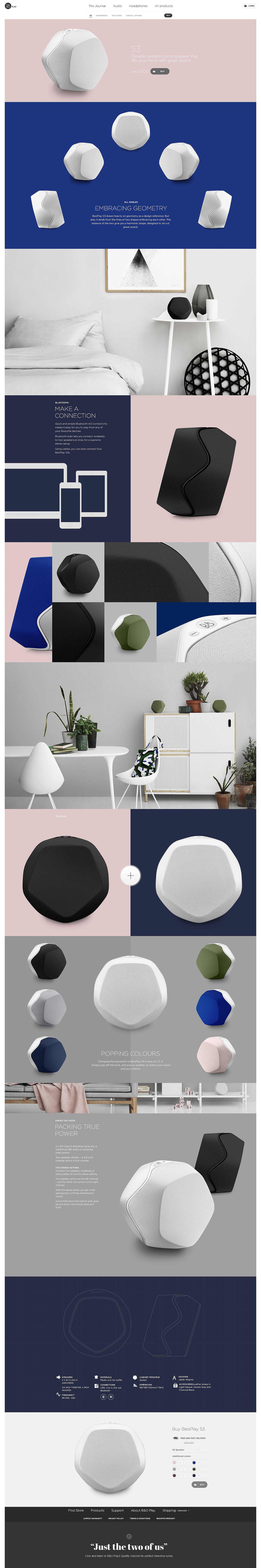 Beoplay S3，music player ，geometry，