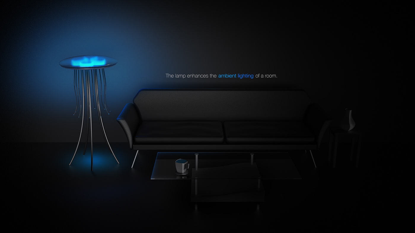 jellyfish，Floor lamp，lamp，Atmosphere lamp，Lighting，