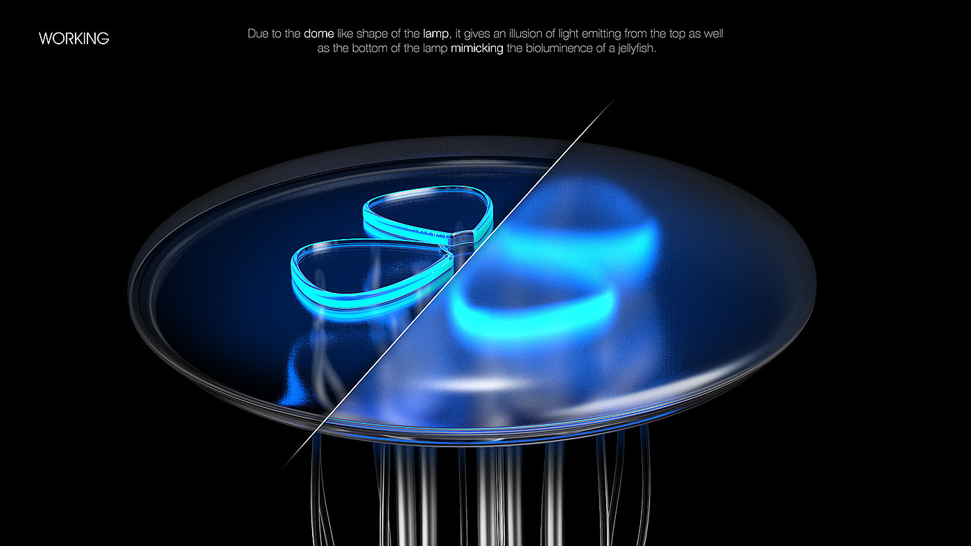 jellyfish，Floor lamp，lamp，Atmosphere lamp，Lighting，