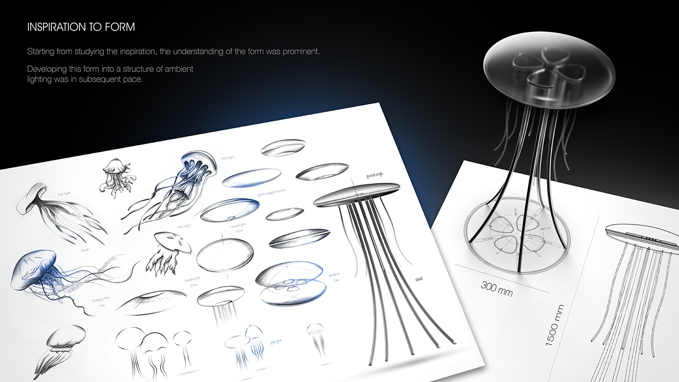 jellyfish，Floor lamp，lamp，Atmosphere lamp，Lighting，