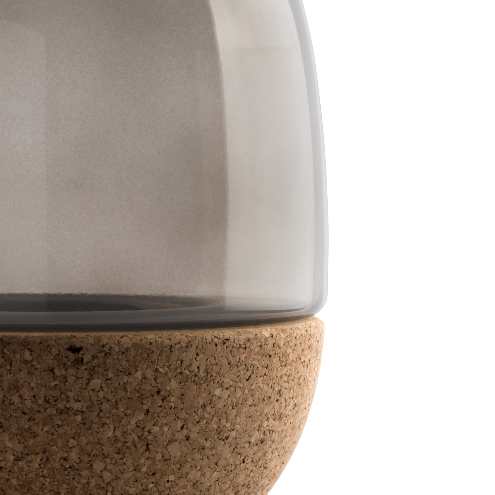 Natural cork，Glass，vase，Wavy painting，