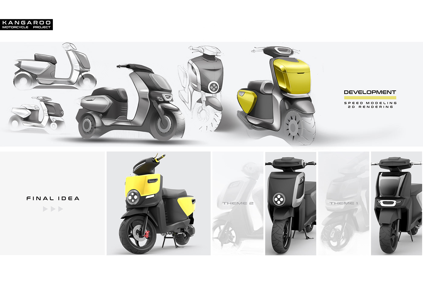 Automatic design，motorcycle，Kangaroo，