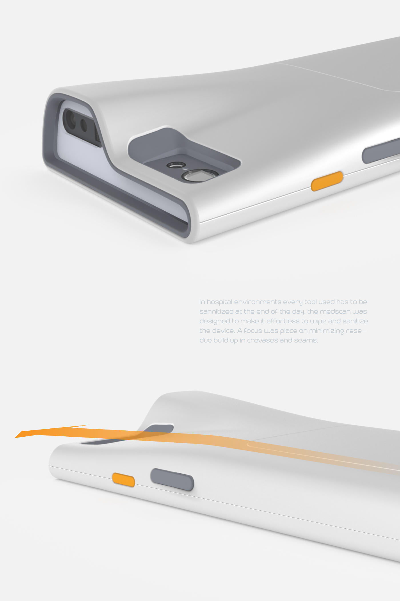 Compact and portable，concept，Medical barcode scanner，MedScan，
