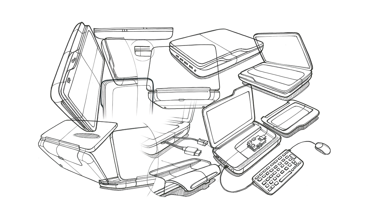 computer，industrial design，white，notebook，computer，