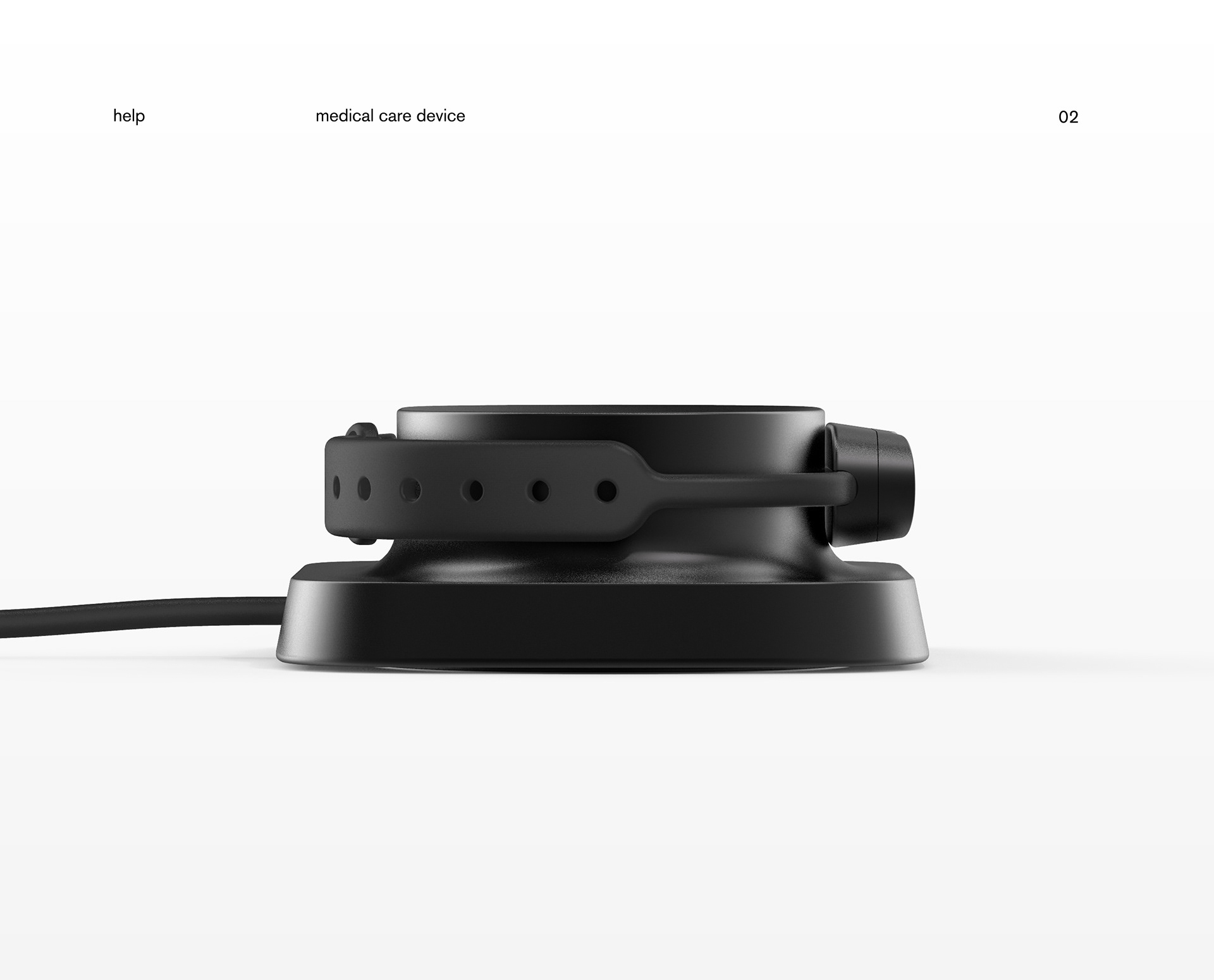 black，Emergency call Bracelet，HELP，