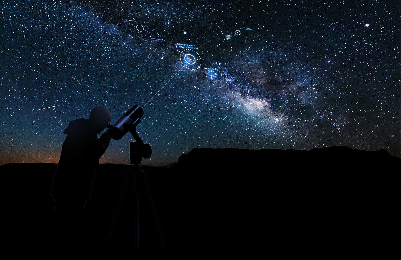 telescope，black，ar，