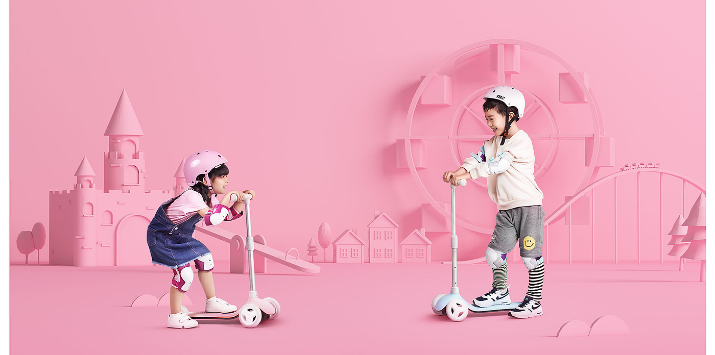 industrial design，product design，vehicle，Children's scooters，