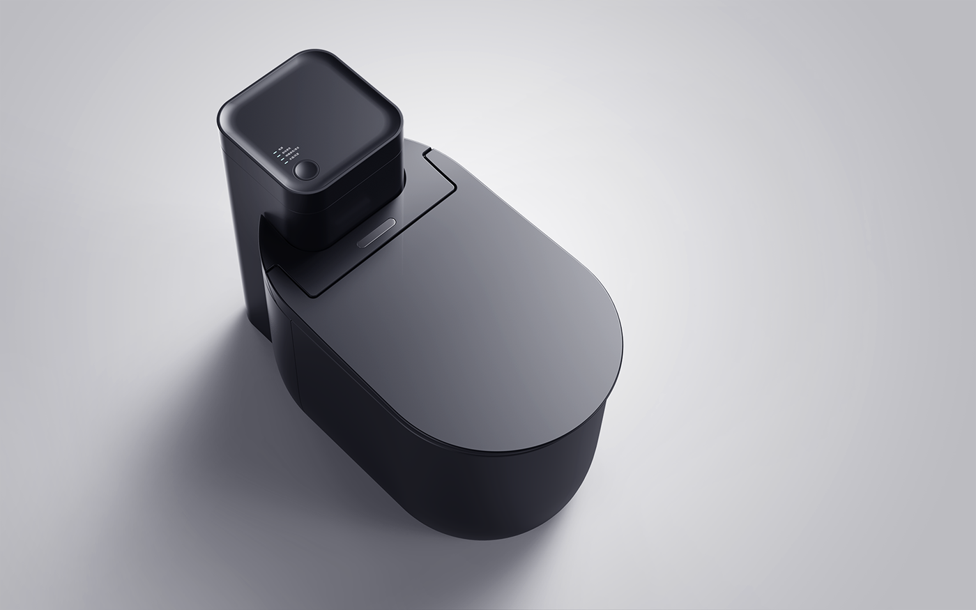 convenient，pedestal pan，black，