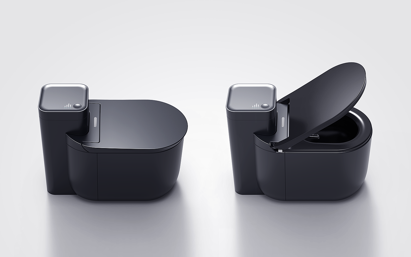 convenient，pedestal pan，black，