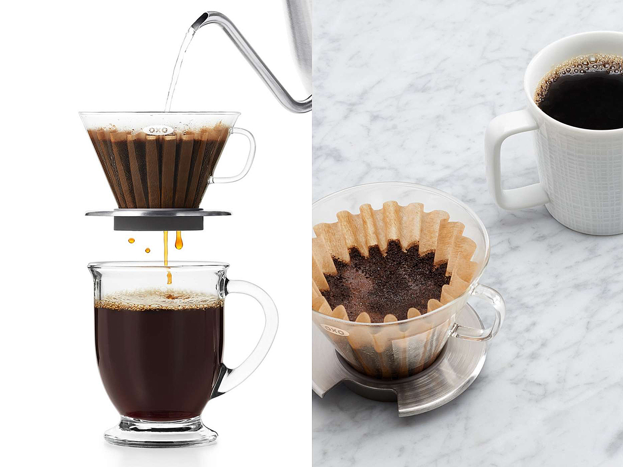 Pour-Over Dripp，咖啡杯，双壁底座，