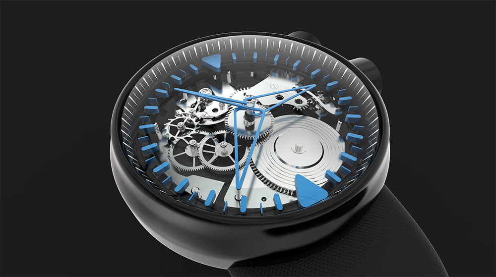 Simple and light，Transparent，mechanical watch，novel，Strong decoration，