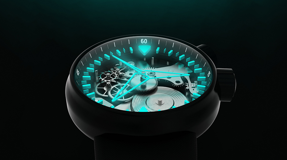Simple and light，Transparent，mechanical watch，novel，Strong decoration，