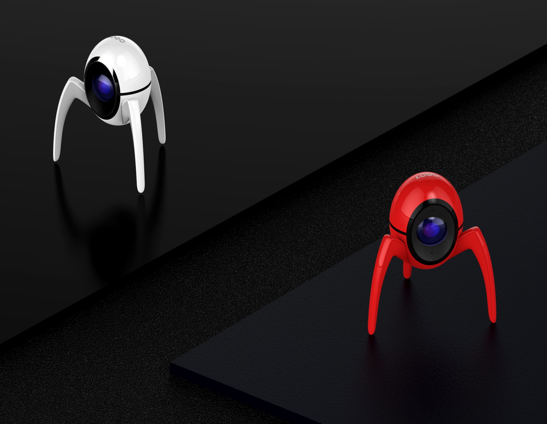 摄像头,工业设计,简约,科技感