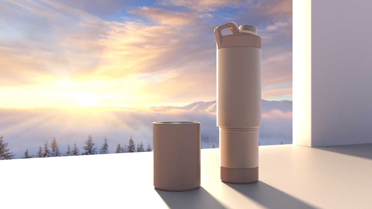 product design，Outdoor water bottle，originality，multi-function，