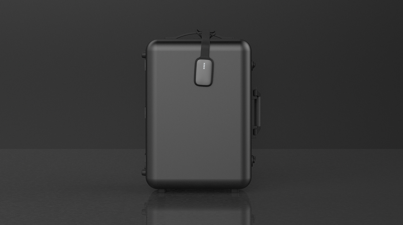rear roof，Wireless Bluetooth tag，suitcase，