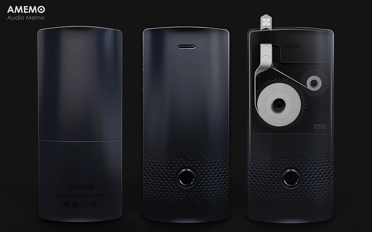 Audio Memo，AMEMO，black，Audio memo，