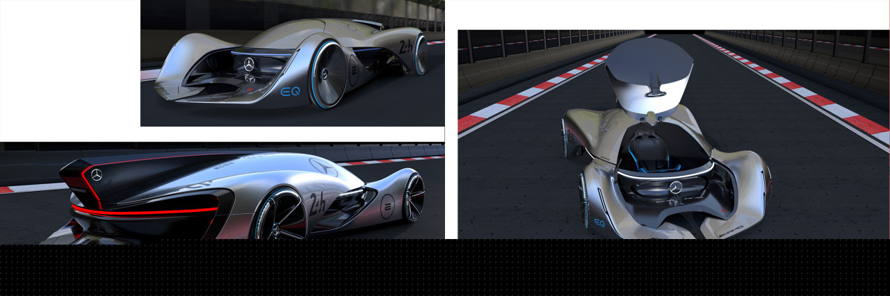 gules，conceptual design，Mercedes – Benz，Electric sports car，racing，