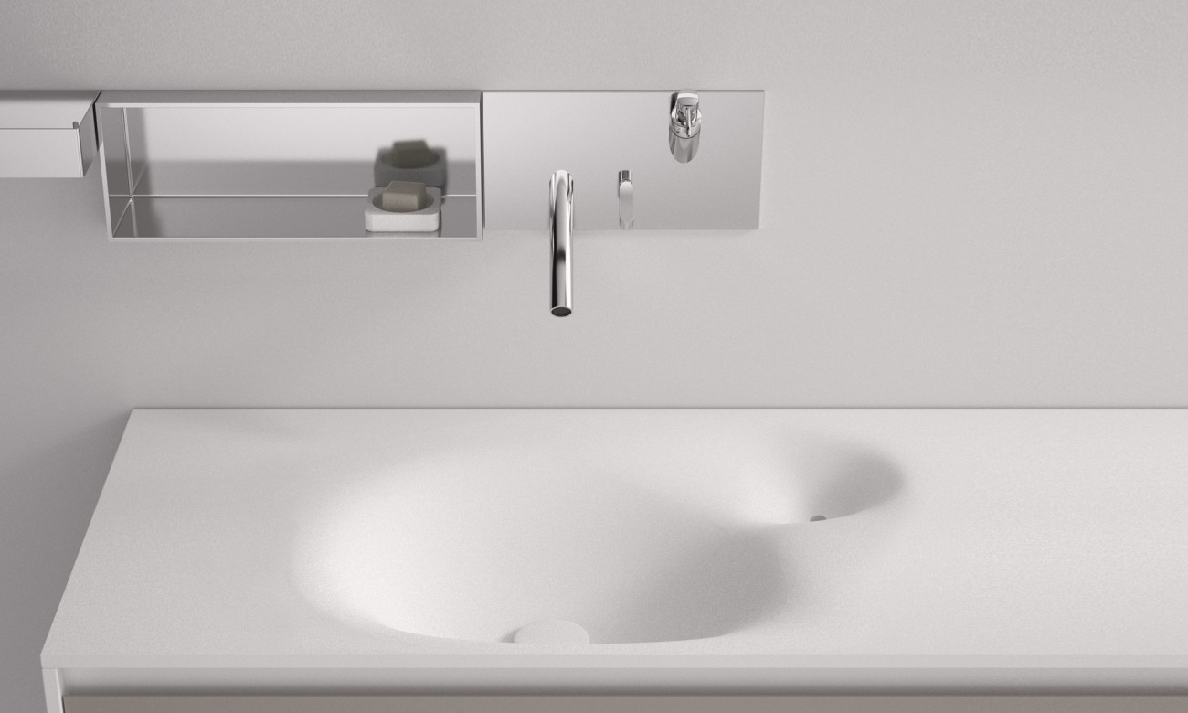 Shiro Studio，Simplicity，white，water tank，Shower Room，Nivis，