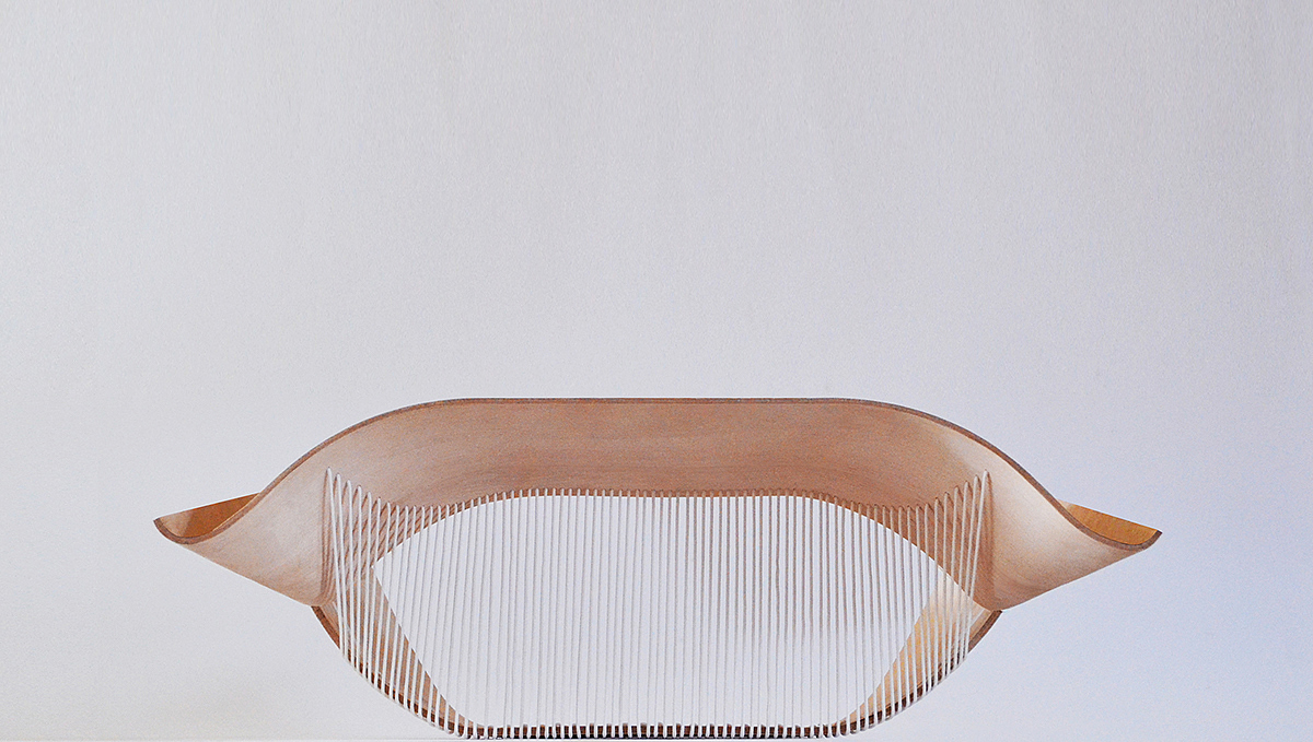 sofa，Wing，rope，wooden ，Double，