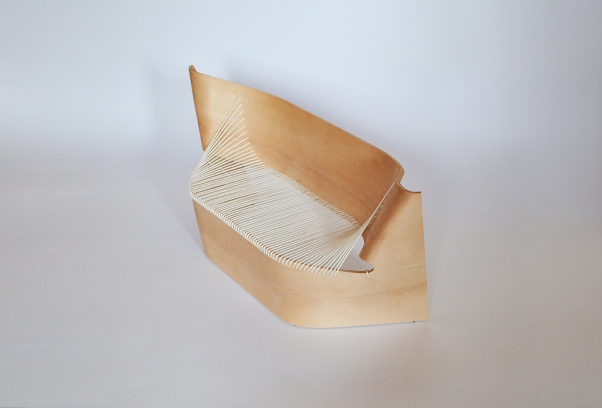 sofa，Wing，rope，wooden ，Double，