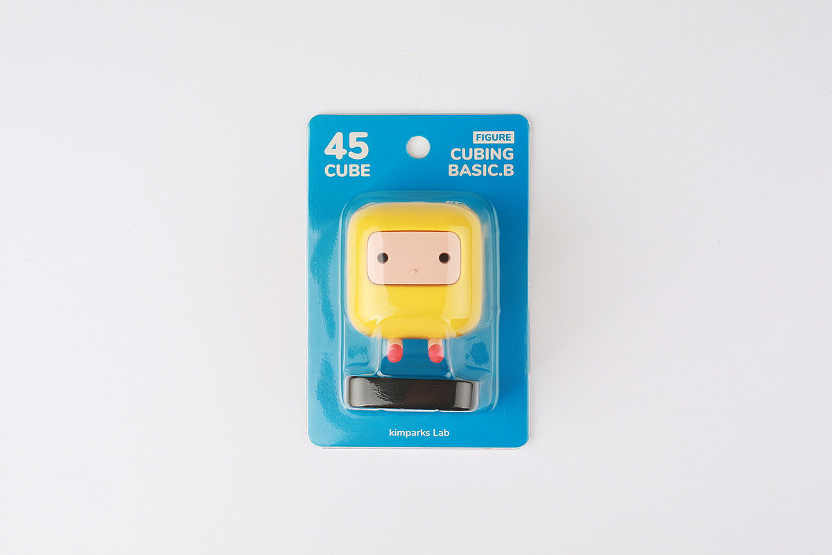 45Cube Figure，Yellow，Toys，pvc，ornaments，Cubing，