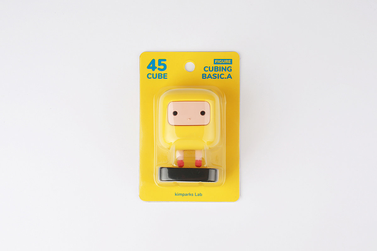 45Cube Figure，Yellow，Toys，pvc，ornaments，Cubing，