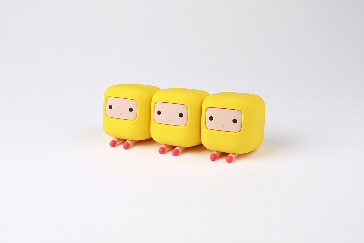 45Cube Figure，Yellow，Toys，pvc，ornaments，Cubing，