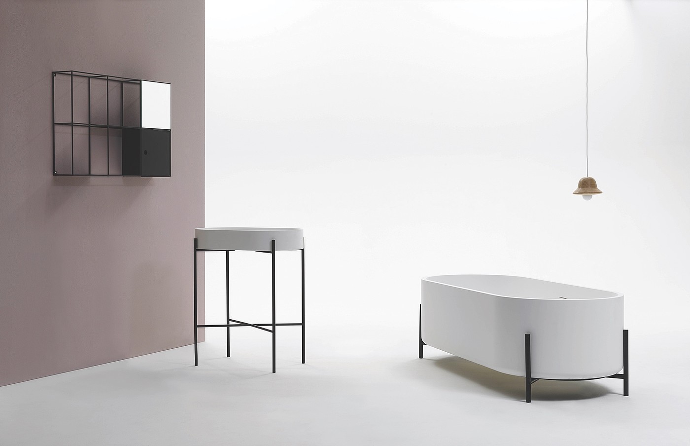 Minimalism，Wash basin，bathtub，