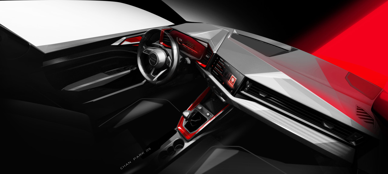 audi，audi，A1，sketch，Hand drawn car，