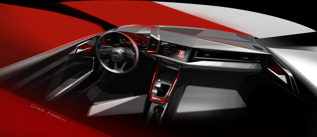 audi，audi，A1，sketch，Hand drawn car，