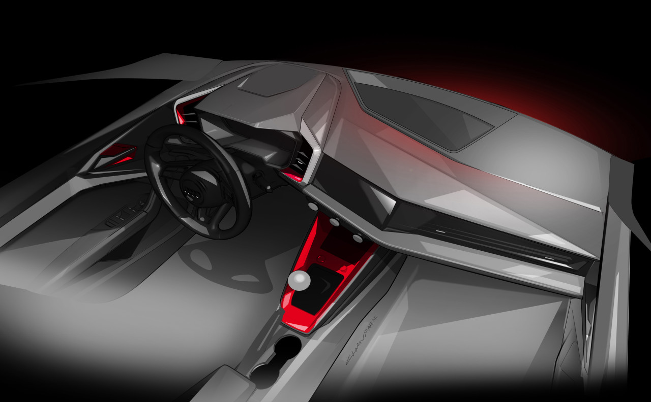 audi，audi，A1，sketch，Hand drawn car，