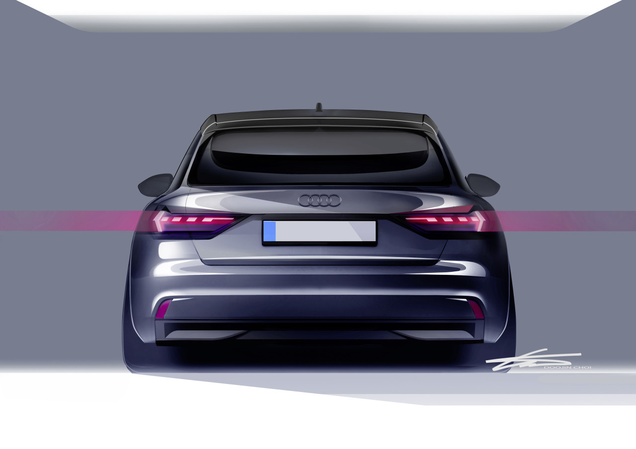 audi，audi，A1，sketch，Hand drawn car，