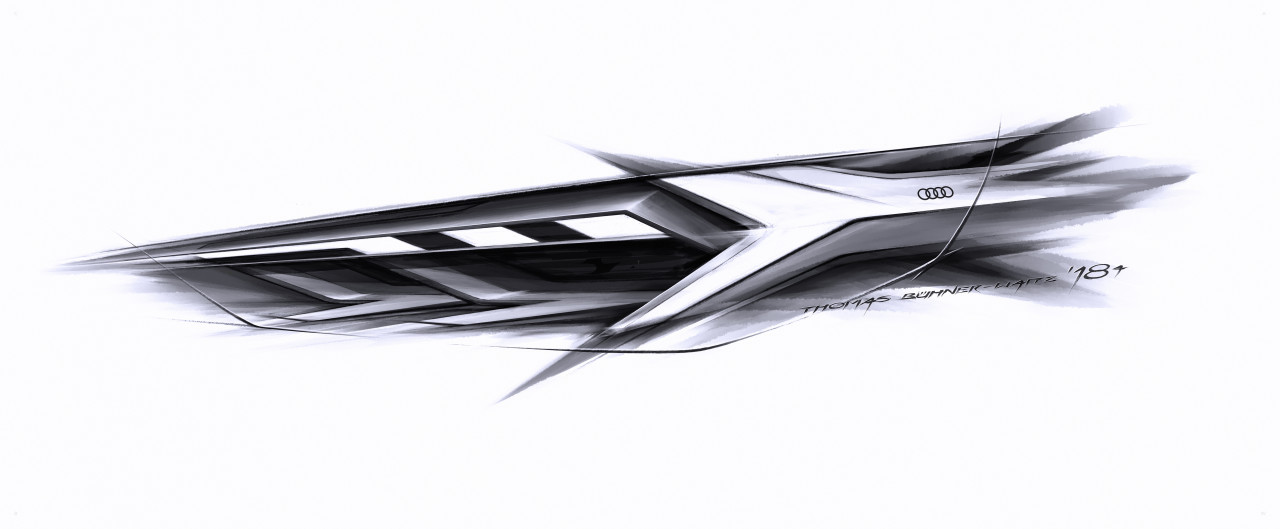 audi，audi，A1，sketch，Hand drawn car，