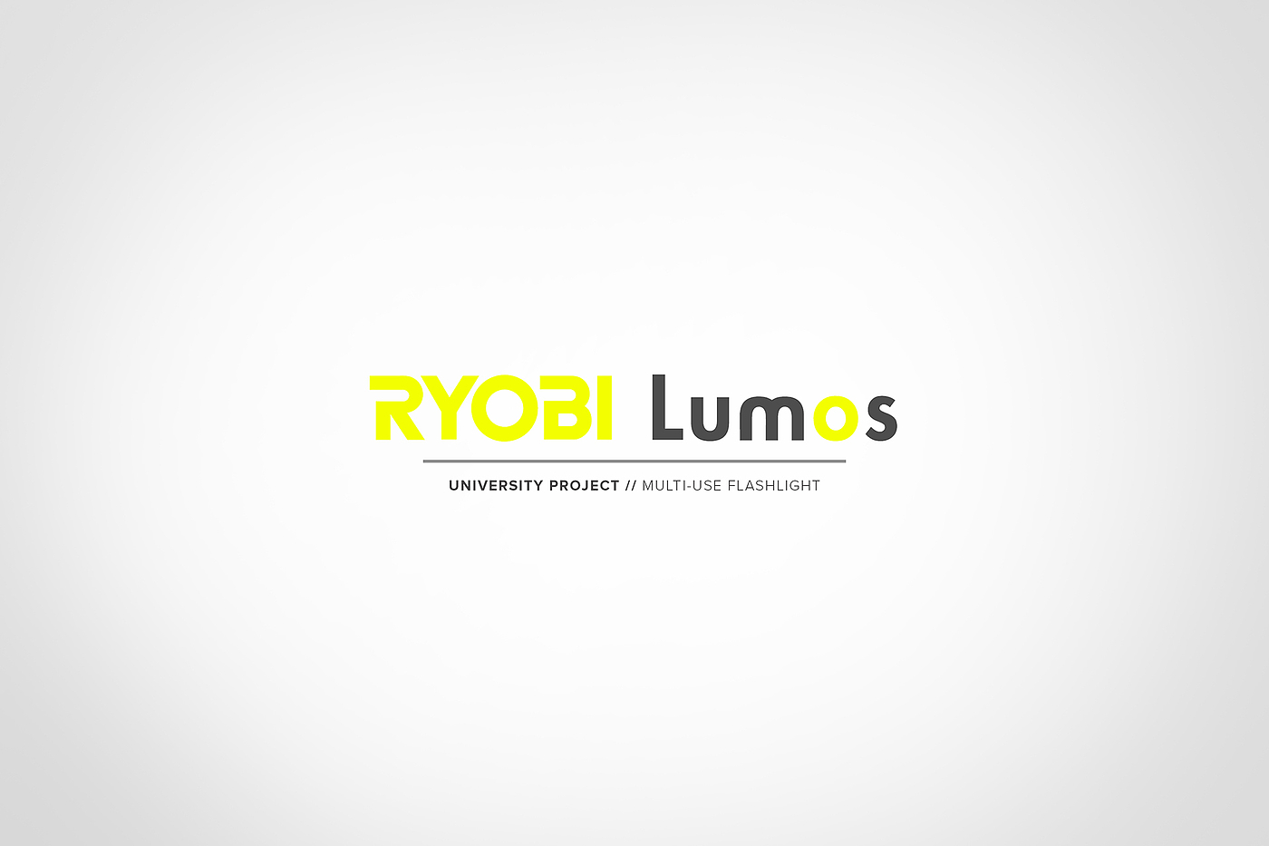 Flashlight design，RYOBI LUMNS，