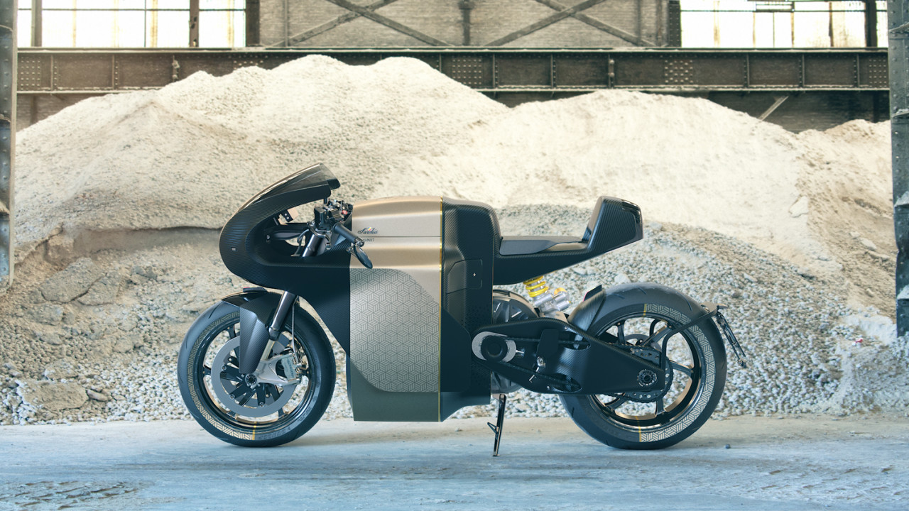 Carbon fiber single shell chassis，motorcycle，MANX7，