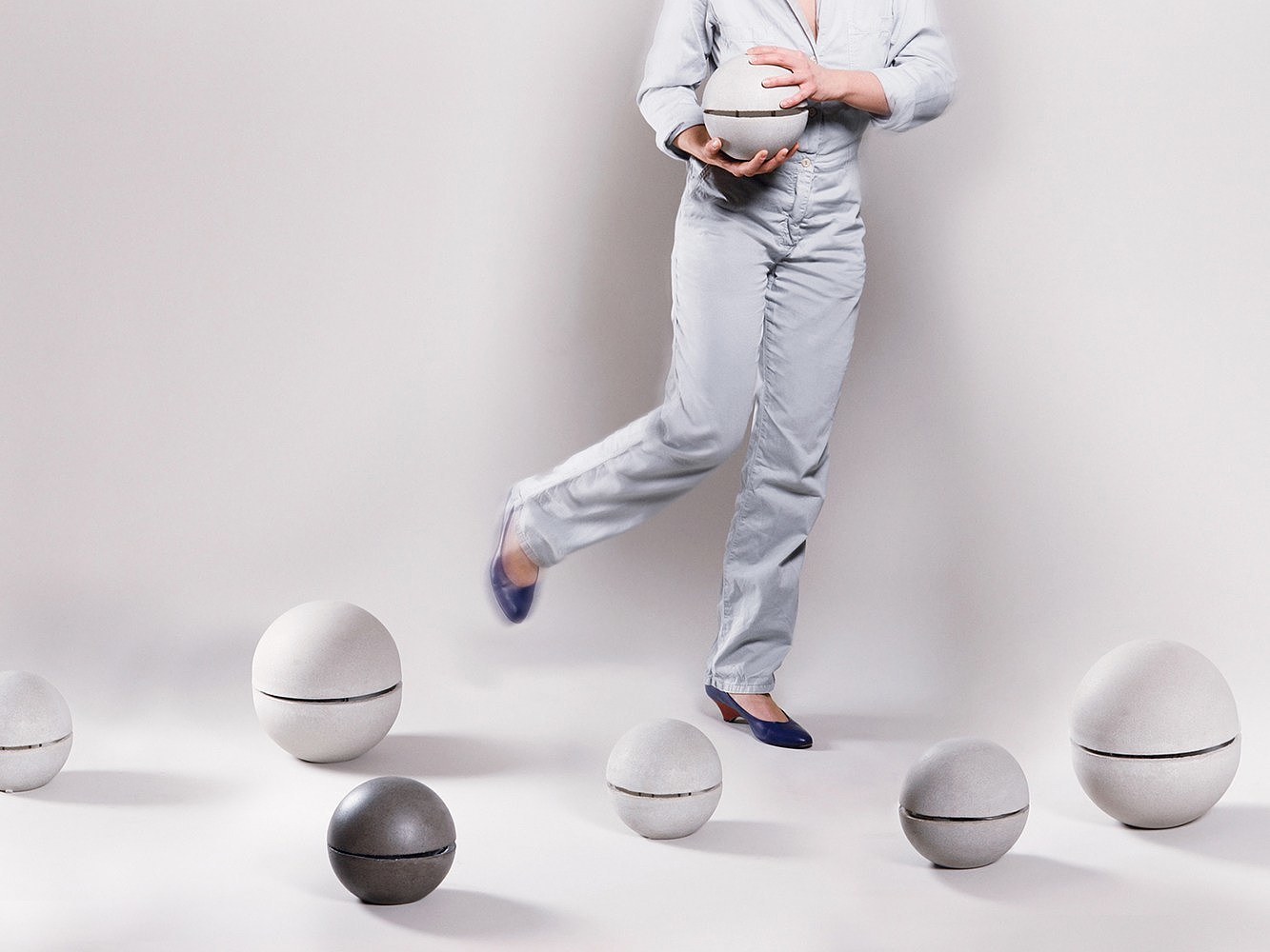 Gayalux Lamp，lamp，concrete，sphere，