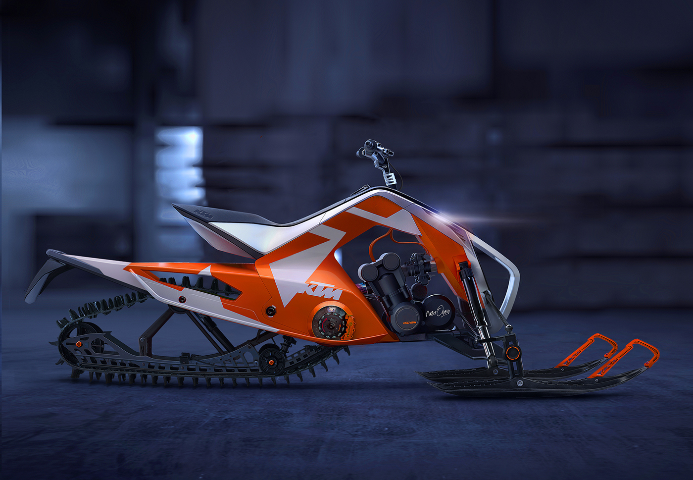Snowmobile，Authenticity，Domineering and beautiful，Dual purpose，Rapid streamline，