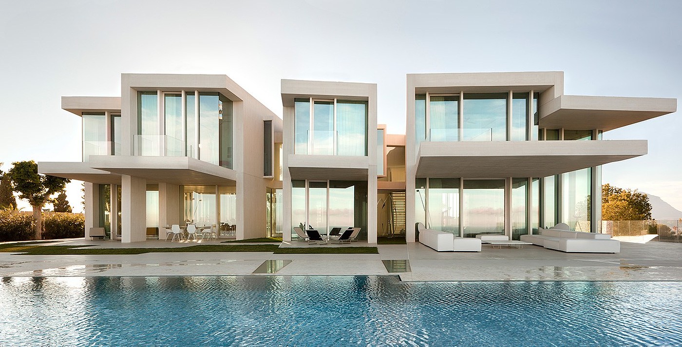 Architectural design，white，Minimalist，