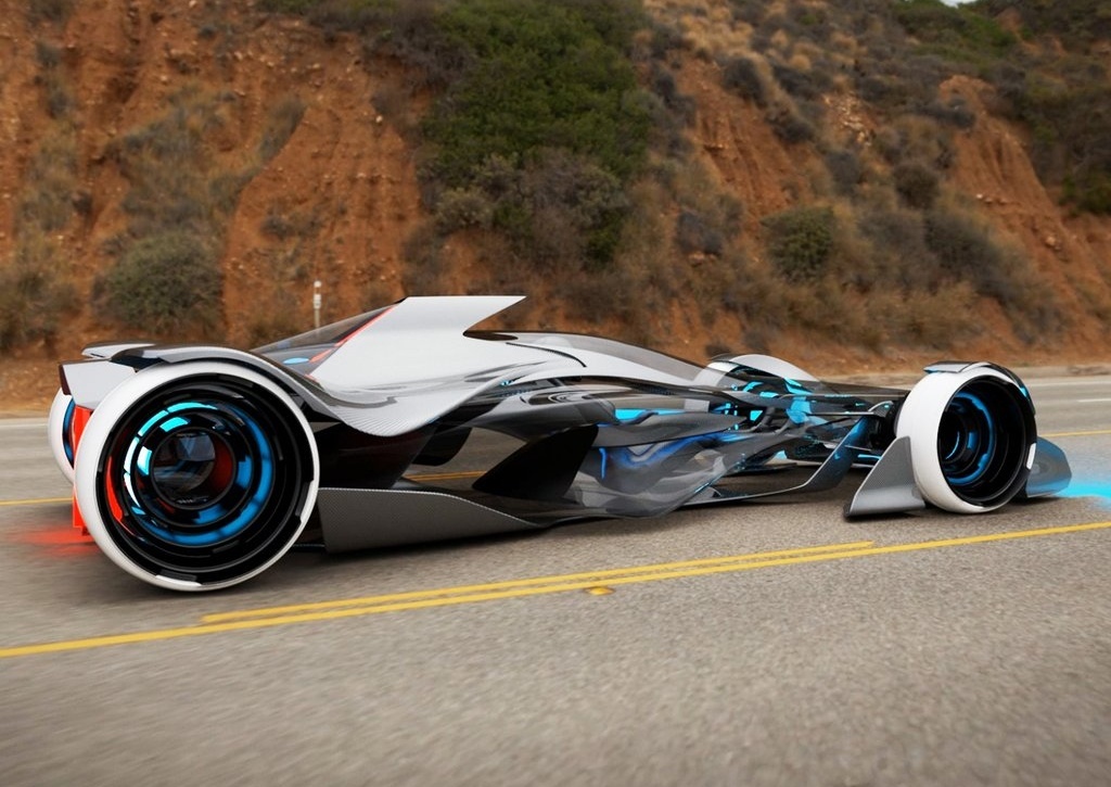 Wearable technology ，Available mind control，Symbiotic user interface technology，Flying racing car，3D hologram，